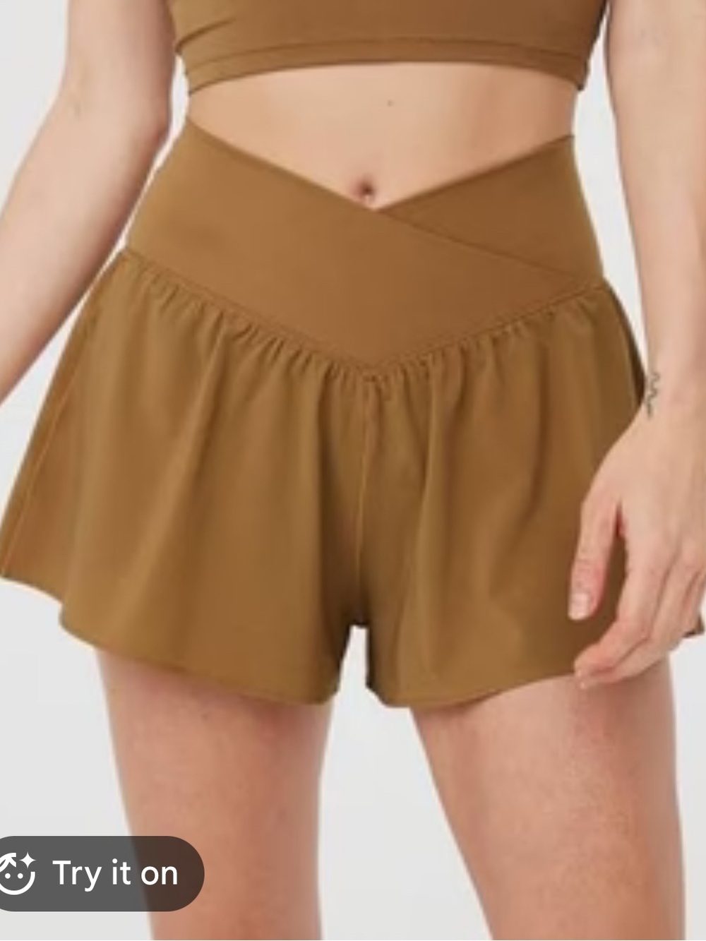Aerie OFFLINE Real Me Crossover Flowy Athletic Shorts Womens L